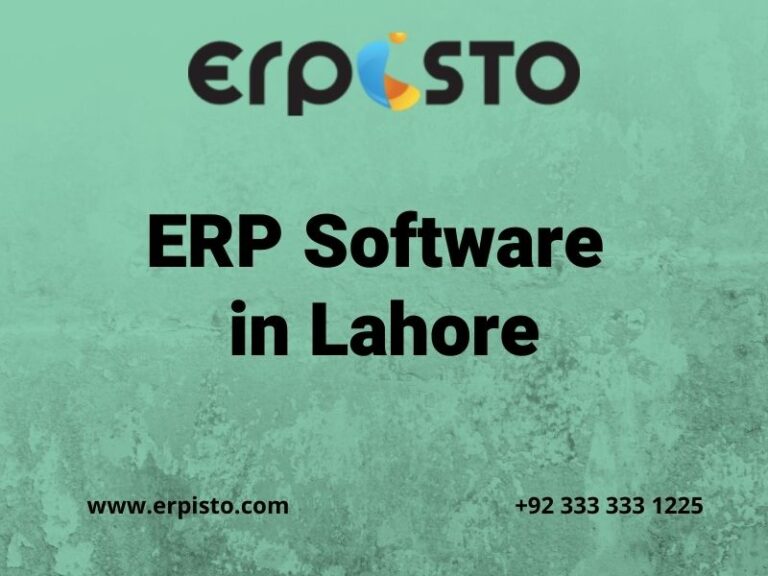 ERP software in Lahore
