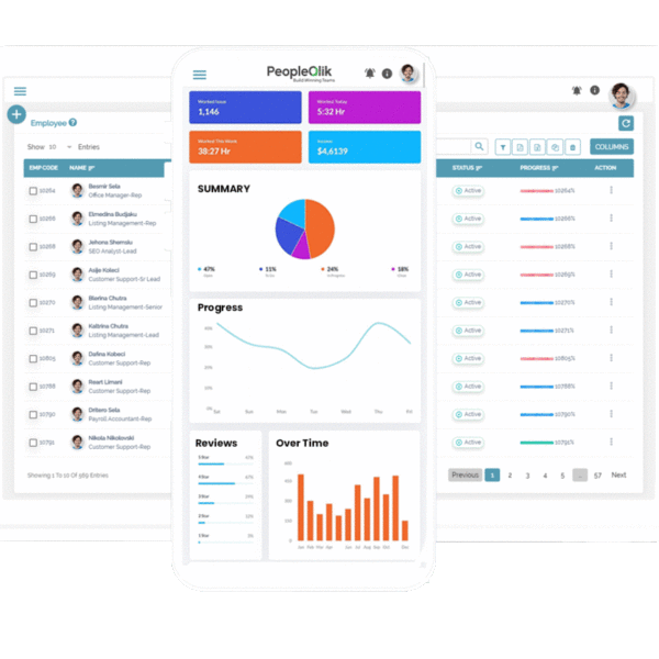 PeopleQlik - HR Payroll Performance Attendance solution system company