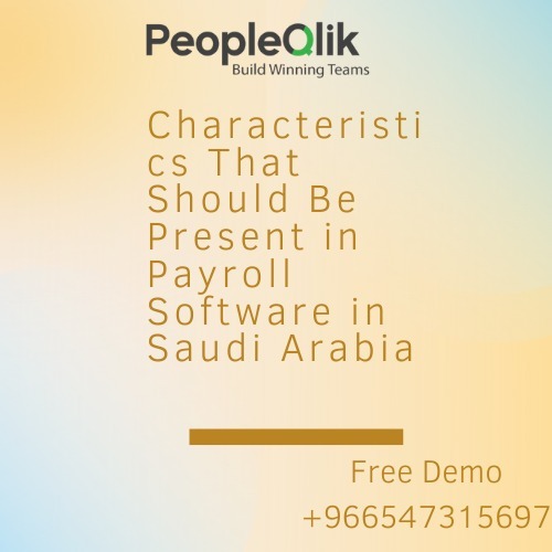 Characteristics That Should Be Present in Payroll Software in Saudi Arabia