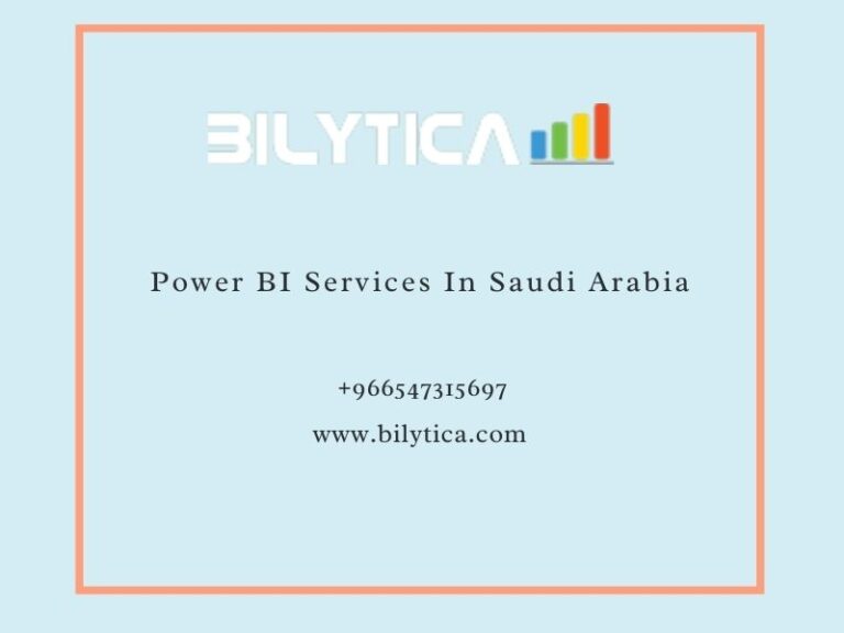 How Data Science Aids Organizational Efficiency Of Power BI Services In Saudi Arabia